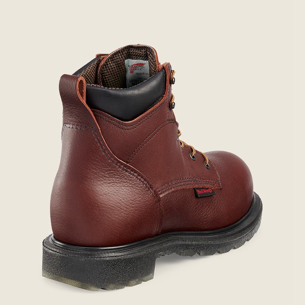 Safety Støvler Herre - Red Wing Supersole® 2.0 - 6-Inch Waterproof Csa Toe - Bordeaux - QJCWRO-109